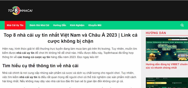 Điều khoản sử dụng 1 Top8Nhacai.com Chỉ Cung Cấp Thông Tin
